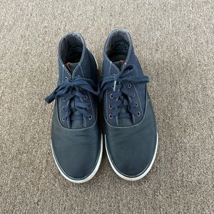 Ben Sherman Men Size 11.5 High Top Fashion‎ Lace Sneakers Shoes Blue